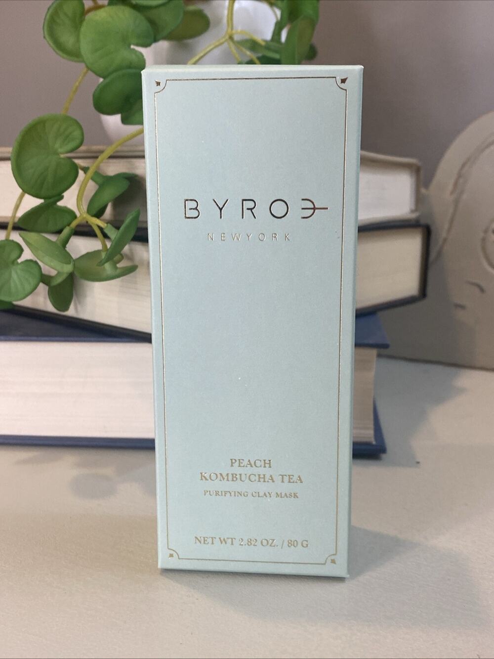 Byroe Teatime Purifying Clay Mask Peach Kombucha Tea Infused 2.82 oz 0 Parabens